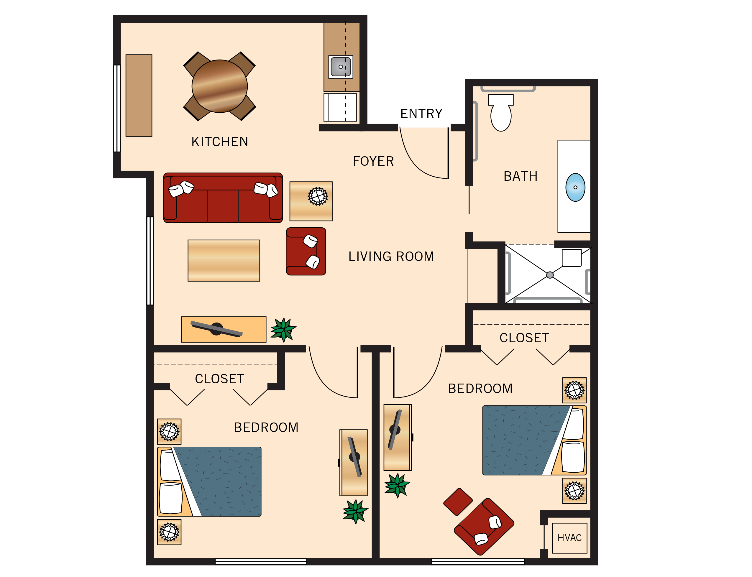 The Spoonbill floor plan